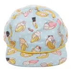 OFFICIAL BANANYA - ALL OVER RPINT LIGHT BLUE SNAPBACK CAP