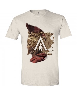 OFFICIAL ASSASSIN'S CREED: ODYSSEY ALEXIOS SIDE LOGO CREAM T-SHIRT