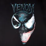 OFFICIAL MARVEL COMICS - VENOM 2 FACES BLACK T-SHIRT