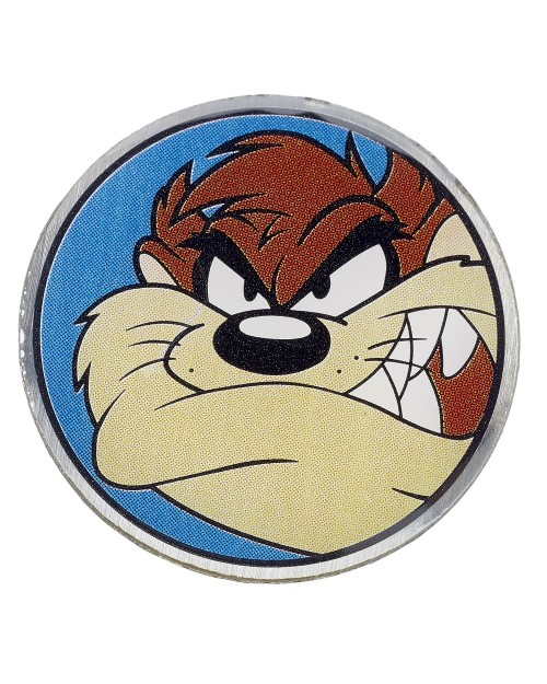 OFFICIAL LOONEY TUNES - TAZMANIAN DEVIL ROUND PIN BADGE