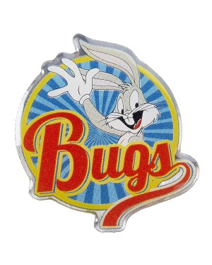 OFFICIAL LOONEY TUNES - BUGS BUNNY ROUND PIN BADGE
