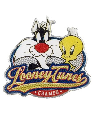 OFFICIAL LOONEY TUNES - SYLVESTER AND TWEETY PIE PIN BADGE