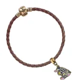 OFFICIAL FANTASTIC BEASTS BROWN CHARM BRACELET with ONE CHARM