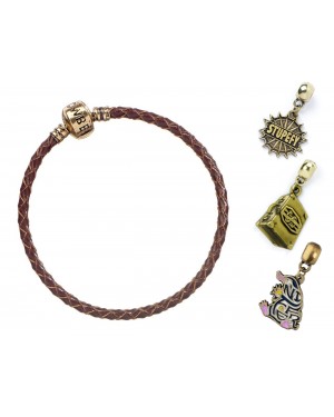 OFFICIAL FANTASTIC BEASTS BROWN CHARM BRACELET with ONE CHARM