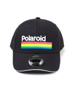 OFFICIAL POLAROID COLOURS BLACK BASEBALL CAP SNAPBACK CAP