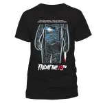 OFFICIAL FRIDAY THE 13TH MOVIE POSTER BLACK T-SHIRT