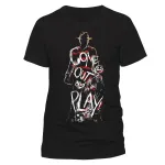 OFFICIAL NIGHTMARE ON ELM STREET FREDDY 'COME OUT AND PLAY' BLACK T-SHIRT