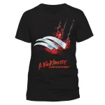 OFFICIAL NIGHTMARE ON ELM STREET FREDDY CLAW/ GLOVE BLACK T-SHIRT