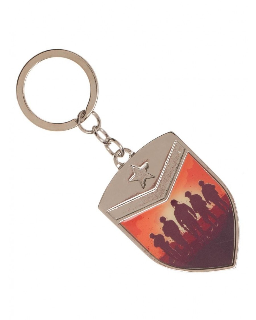 CALL OF DUTY WWII - SHIELD PRINTED METAL KEYRING