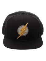 DC COMICS - JUSTICE LEAGUE THE FLASH SYMBOL BLACK SNAPBACK CAP