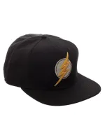 DC COMICS - JUSTICE LEAGUE THE FLASH SYMBOL BLACK SNAPBACK CAP