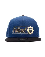 OFFICIAL FALLOUT 76 - METALIC LOGO DENIM STYLE SNAPBACK CAP