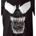 MARVEL COMICS - VENOM EATEN ENEMYS BLACK T-SHIRT