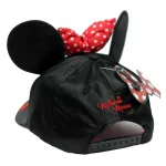 OFFICIAL DISNEY - MINNIE MOUSE EARS AND BOW BLACK SNAPBACK CAP