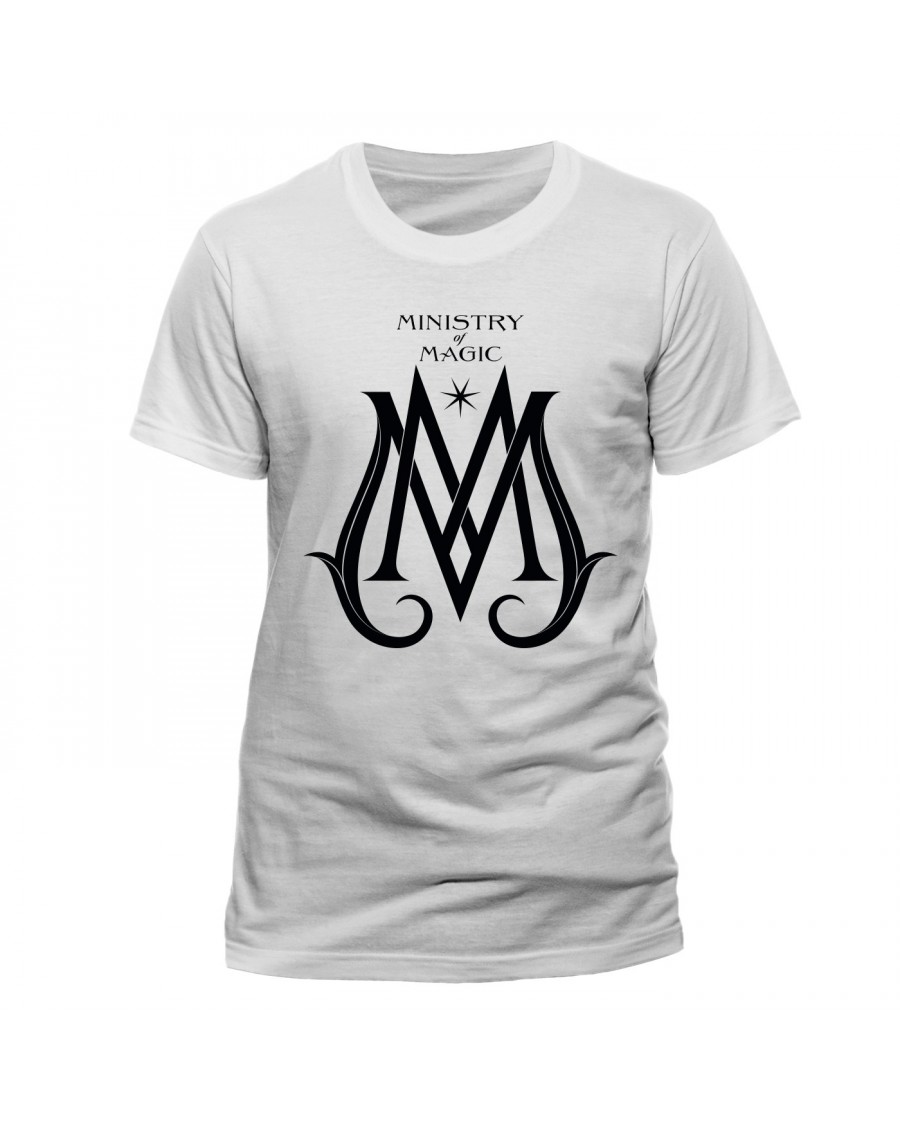 FANTASTIC BEASTS - CRIMES OF GRINDELWALD MINISTRY OF MAGIC LOGO WHITE T-SHIRT