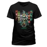 DC COMICS AQUAMAN MOVIE - UNITE THE KINGDOMS BLACK T-SHIRT