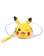 NINTENDO - POKEMON PIKACHU FACE SHAPED COIN PURSE/ BAG