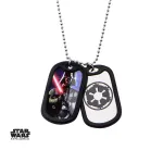 STAR WARS - DARTH VADER / GALACTIC EMPIRE DOG TAG PENDANT WITH CHAIN NECKLACE