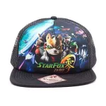 OFFICIAL NINTENDO - STARFOX ZERO PRINT BLACK TRUCKER SNAPBACK CAP