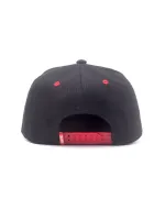 OFFICIAL MARVEL COMICS DEADPOOL PRINTED RED AND BLACK SNAPBACK CAP