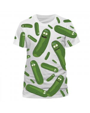 ADULT SWIM - RICK AND MORTY PICKLE RICK ALL OVER PRINT WHITE T-SHIRT