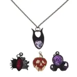 OFFICIAL DISNEY VILLAINS - MALEFICENT, CRUELLA DE VIL, THE EVIL QUEEN, AND URSULA CHARM NECKLACE