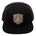 OFFICIAL BLACK CLOVER - GOLDEN DAWN CREST LOGO BLACK SNAPBACK CAP