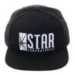 OFFICIAL DC COMICS - THE FLASH STARLABS LOGO BLACK SNAPBACK CAP