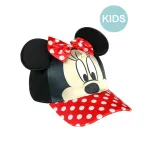 DISNEY - MINNIE MOUSE COSTUME STYLE HOOK AND LOOP BASEBALL CAP [KIDS]