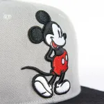 DISNEY - MICKEY MOUSE EMBROIDERY GREY SNAPBACK CAP