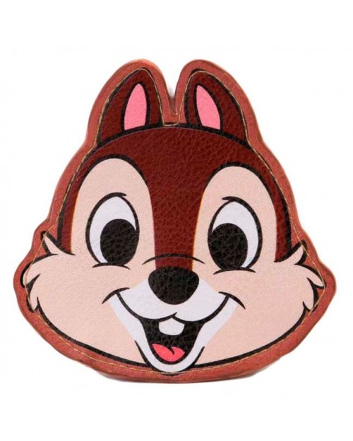 OFFICIAL DISNEY CHIP & DALE - CHIP FACE PRINTED COIN PURSE