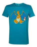 OFFICIAL POKEMON MOODY CHARIZARD TURQUOISE T-SHIRT