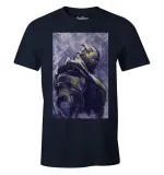 OFFICIAL MARVEL COMICS - AVENGERS:  ENDGAME - THANOS PRINT NAVY BLUE T-SHIRT