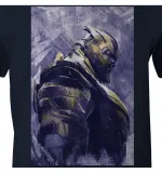 OFFICIAL MARVEL COMICS - AVENGERS:  ENDGAME - THANOS PRINT NAVY BLUE T-SHIRT