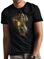 OFFICIAL AVENGERS ENDGAME - INFINITY GAUNTLET SPLATTER BLACK T-SHIRT