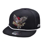 CARBON 212 HOLD FAST, LIVE HARD AMERICAN EAGLE BLACK SNAPBACK CAP