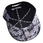 CARBON 212 HOLLYWEED PRINTED VISOR BLACK SNAPBACK CAP