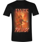 OFFICIAL MARVEL COMICS X-MEN DARK PHOENIX FLAMES BLACK T-SHIRT