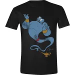 OFFICIAL DISNEY - CLASSIC ALADDIN GENIE PRINT BLACK T-SHIRT