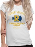 OFFICIAL ARCHIE COMICS - RIVERDALE RIVER VIXENS CHEERLEADING SQUAD WHITE FITTED T-SHIRT