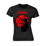 OFFICIAL CHILLING ADVENTURES OF SABRINA - SALEM PENTAGRAM BLACK FITTED T-SHIRT