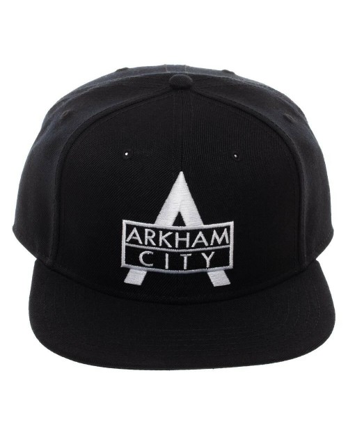 DC COMICS - ARKHAM CITY LOGO BLACK SNAPBACK CAP