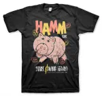 OFFICIAL DISNEY TOY STORY - HAMM SAYS START SAVING TODAY TOY POSTER PRINT BLACK T-SHIRT