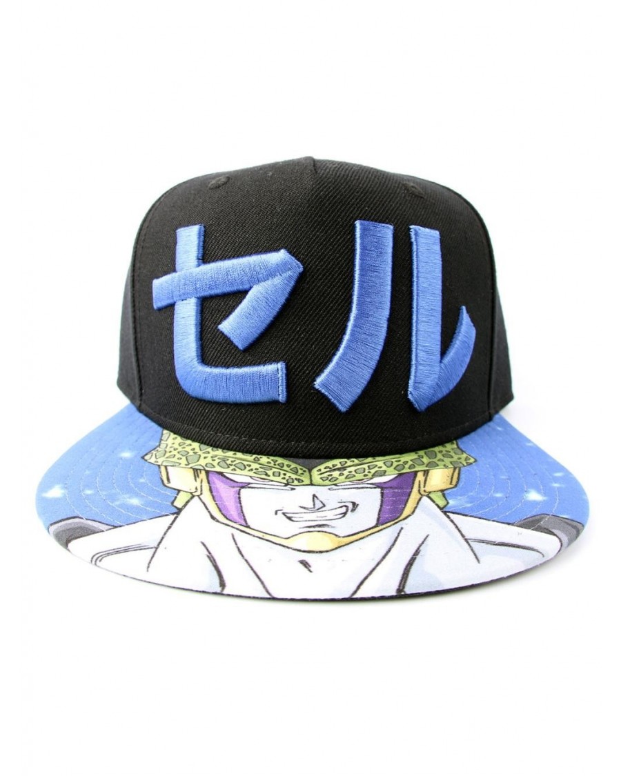 OFFICIAL DRAGON BALL Z - CELL BLACK SNAPBACK CAP WITH PRINTED VISOR