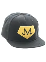 OFFICIAL DRAGON BALL Z - MAJIN SYMBOL BLACK SNAPBACK CAP WITH PRINTED VISOR