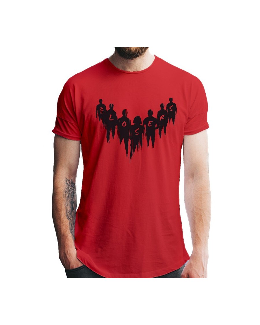OFFICIAL IT CHAPTER 2 - THE LOOSERS SILHOUETTE RED T-SHIRT