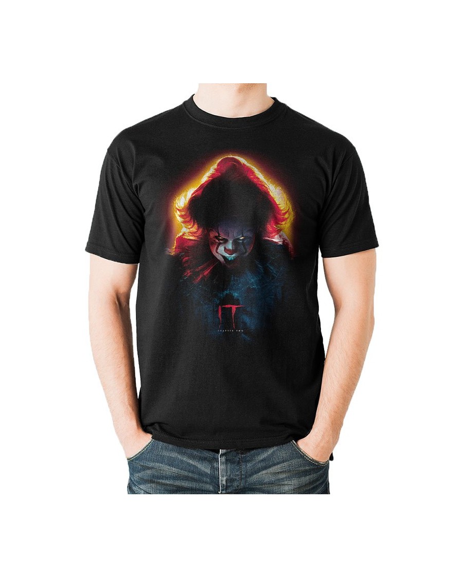 OFFICIAL IT CHAPTER 2 - PENNYWISE SINISTER PRINT BLACK T-SHIRT