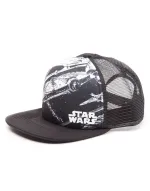 STAR WARS - MILLENNIUM FALCON PRINTED TRUCKER MESH SNAPBACK CAP