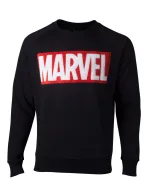 OFFICIAL MARVEL COMICS CHENILLE SYMBOL BLACK SWEATER JUMPER