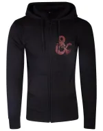 OFFICIAL DUNGEONS & DRAGONS ICONIC LOGO BACK PRINT ZIP HOODIE JUMPER